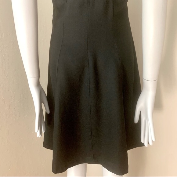 DONNA RICCO Strappy Crepe Little Black Dress Cocktail Party - Picture 9 of 14